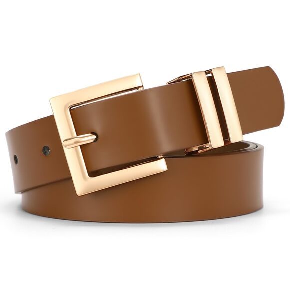 Accessories - 8719 Women's Leather Belt For Jeans Pants Dresses Fashion Ladies Square